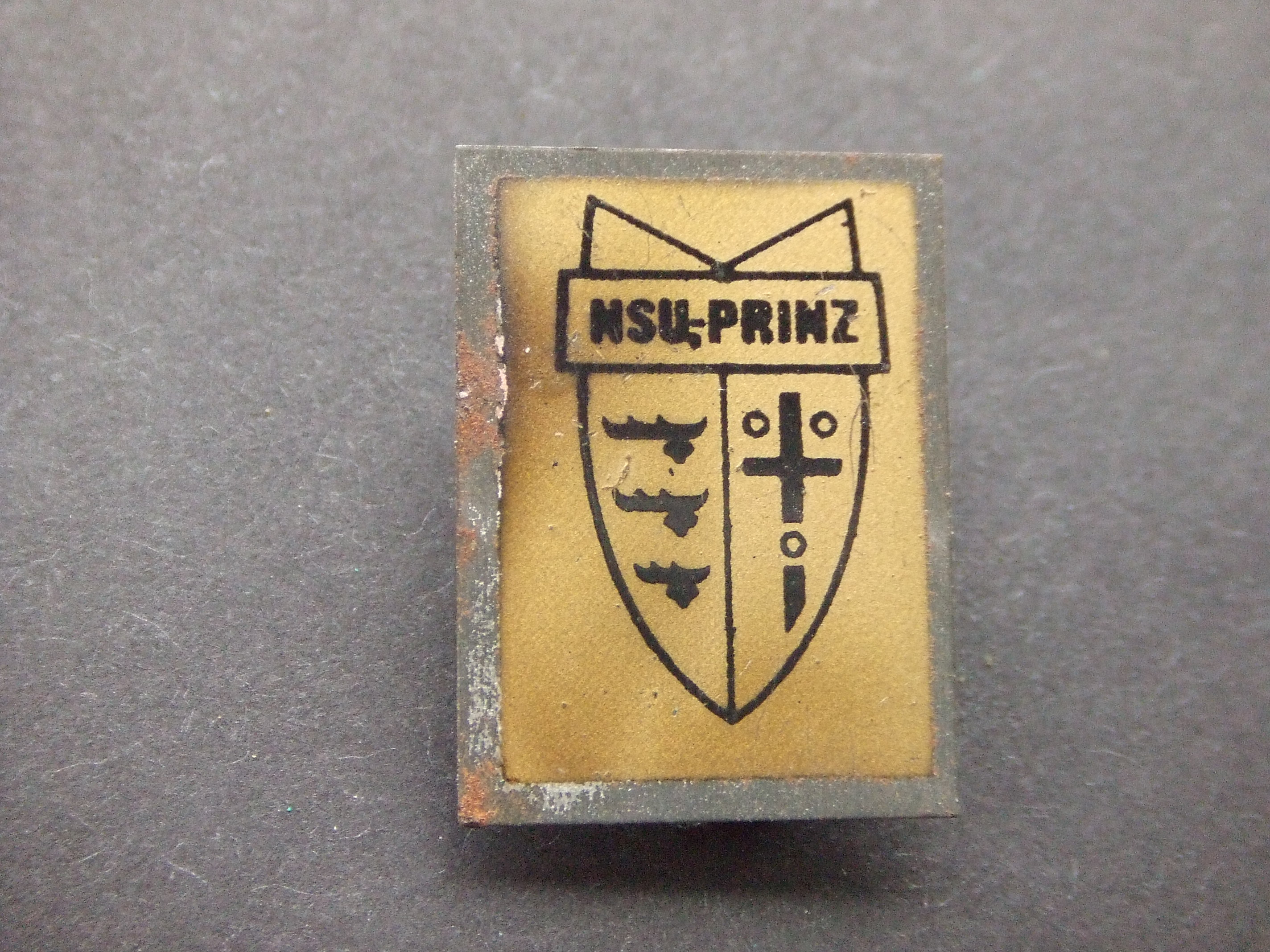 NSU prinz logo Duitse automerk lichtbruin logo oud